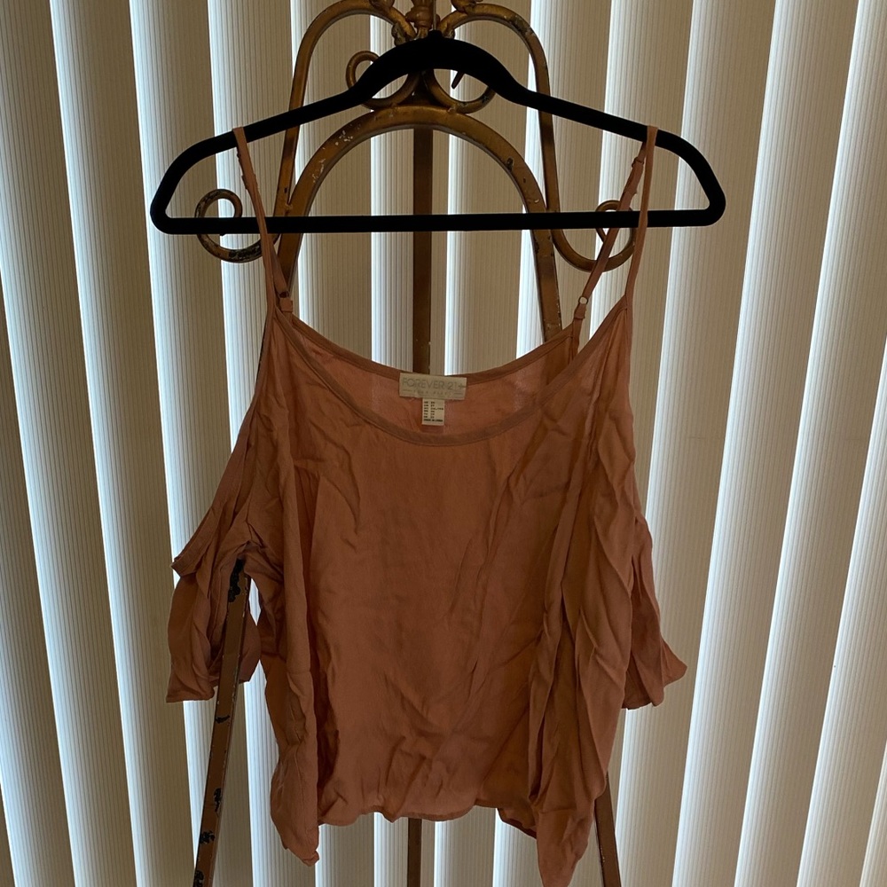 Dusty Rose Off Shoulder Too